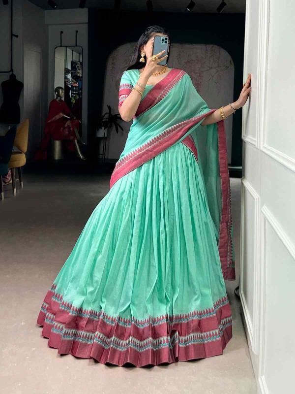 Taraa L 1901 Pure Chanderi Bulk Lehenga Choli Orders Kolkata